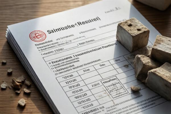 防撞软包燃烧检测报告与氧指数数据页特写,报告编号清晰,桌面散落取样材料块,侧光质感分明